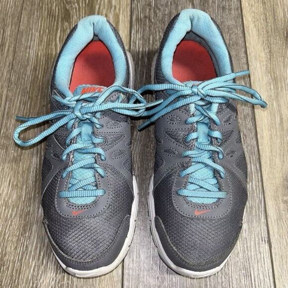Nike Womens US Size 7.5 Revolution 2 554900-020 Gray Blue Red Running Shoes - Picture 4 of 11